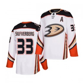 Dresovi Anaheim Ducks Jakob Silfverberg 33 Adidas Bijela Authentic - Muške